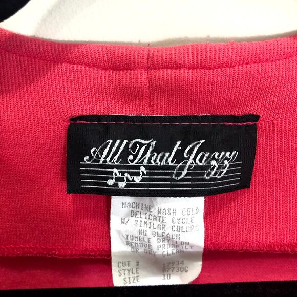 Vintage 90s Hot Pink Barbie Button Front Size 10 Pockets Shift Dress - Picture 4 of 7